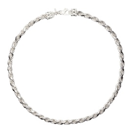 엠마누엘레 비꼬끼 Emanuele Bicocchi SSENSE Exclusive Silver Rope Chain Necklace 241883M145060