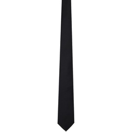 Emporio Armani Black Pure Silk Tie 241951M158001
