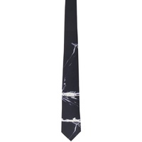 Emporio Armani Black Cravatta Stampata Tie 241951M158002