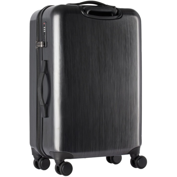  Emporio Armani Gray Embossed Eagle Medium Suitcase 241951M173001
