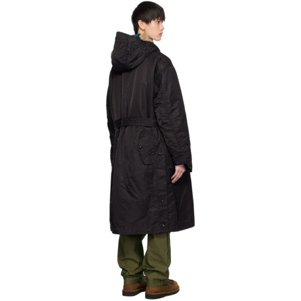  엔지니어드가먼츠 Engineered Garments Black Storm Coat 232175M176004