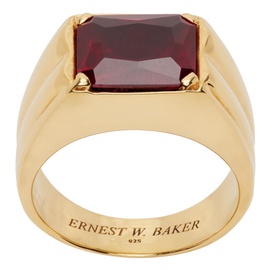 어니스트 더블유 베이커 Ernest W. Baker Gold Large Stone Ring 231600M147016