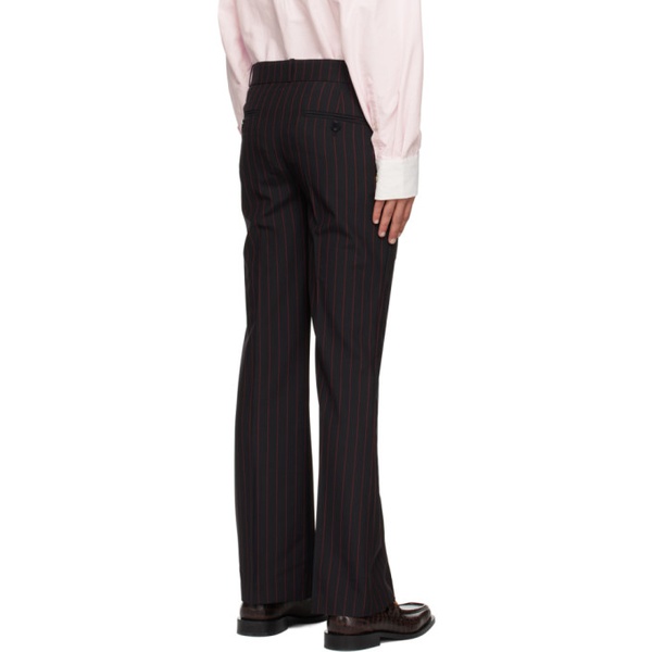  어니스트 더블유 베이커 Ernest W. Baker Black Stripe Trousers 222600M191067