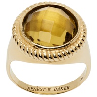 어니스트 더블유 베이커 Ernest W. Baker Gold Gemstone Ring 232600M147008