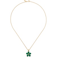 어니스트 더블유 베이커 Ernest W. Baker Gold & Green Flower Necklace 241600M145021