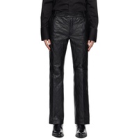 어니스트 더블유 베이커 Ernest W. Baker Black Quilted Leather Pants 232600M189000