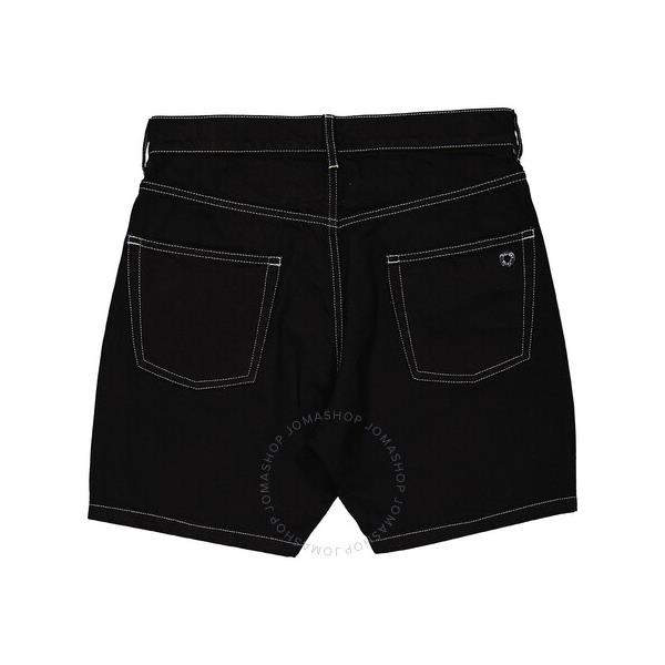  Etudes Mens Black Corner Denim Shorts E20M-606-01