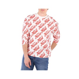 Etudes Mens Spirit Long Sleeved Nevermind Allover Logo T-Shirt H22MM181OC10PT-DOTS
