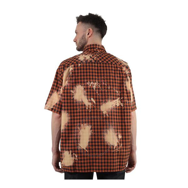  Etudes Mens Check Illusion Cotton Shirt E20M-308-BL