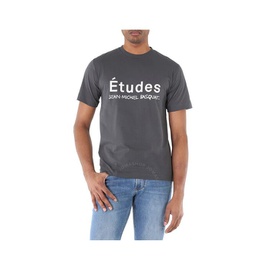 Etudes x Jean Michel Baquiat Logo-Print T-Shirt H22MC110OC07GR-SLATE