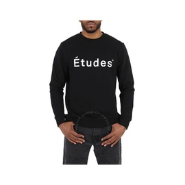 Etudes Black Logo Print Organic Cotton Sweatshirt E18E-110-01