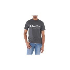 Etudes x Jean Michel Baquiat Logo-Print T-Shirt H22MC110OC07GR-SLATE