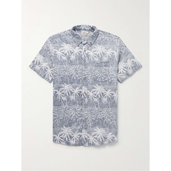  FAHERTY Breeze Button-Down Collar Printed Hemp-Blend Shirt 1647597307641747