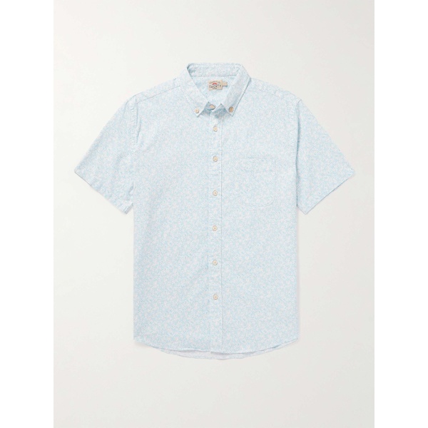  FAHERTY Breeze Button-Down Collar Printed Hemp-Blend Shirt 1647597307641767