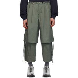 F/CE. Green Layered Trousers 241647M191003