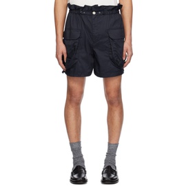 F/CE. Navy Pigment-Dyed Shorts 241647M193000