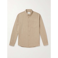 FOLK Button-Down Collar Cotton-Flannel Shirt 1647597322419921