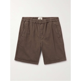 FOLK Assembly Straight-Leg Linen and Cotton-Blend Shorts 1647597331620579