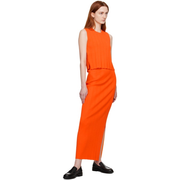  FRAME Orange Cutout Maxi Skirt 232455F093000