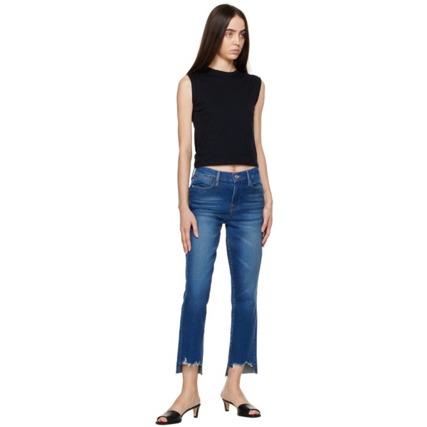  FRAME Blue Le High Straight Jeans 231455F069017