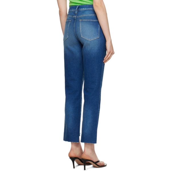  FRAME Blue Le High Straight Jeans 232455F069076