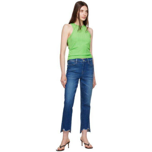  FRAME Blue Le High Straight Jeans 232455F069076