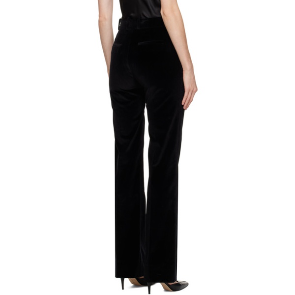  FRAME Black The Slim Stacked Trousers 241455F087002