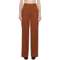 FRAME Brown The Relaxed Trousers 241455F087000