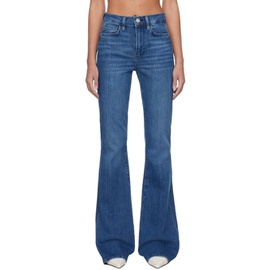 FRAME Blue Le High Flare Jeans 241455F069045