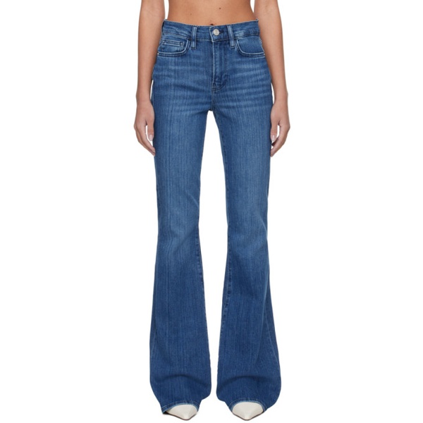  FRAME Blue Le High Flare Jeans 241455F069045