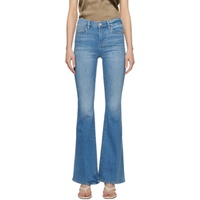 FRAME Blue Le High Flare Jeans 241455F069037