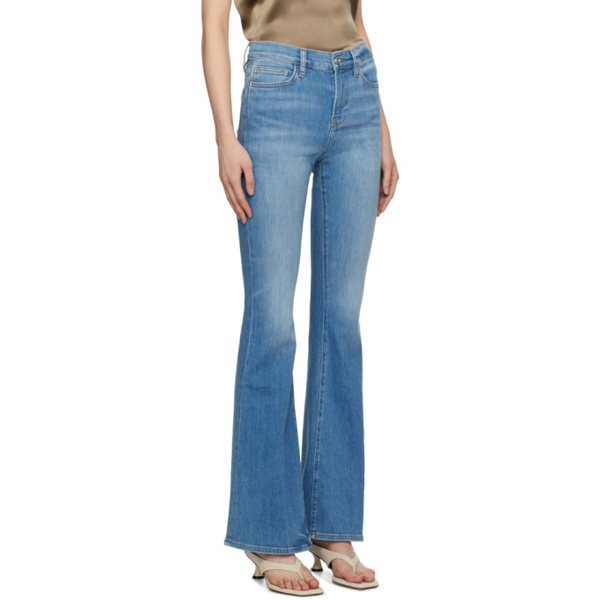  FRAME Blue Le High Flare Jeans 241455F069037
