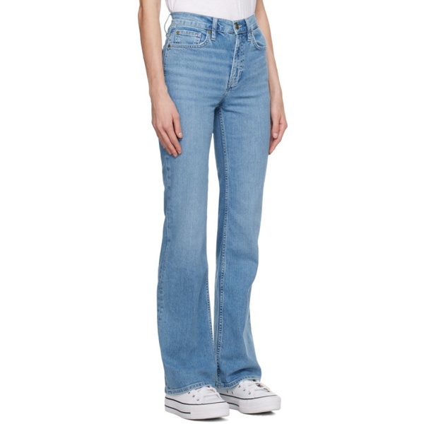  FRAME Blue The Slim Stacked Jeans 241455F069023