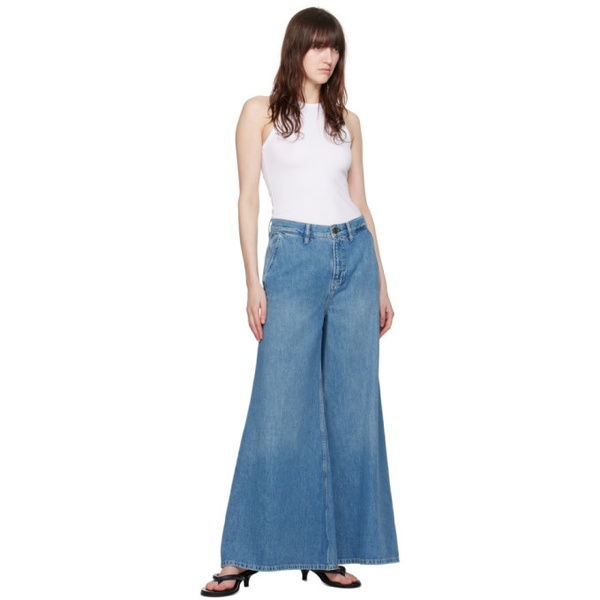  FRAME Blue The Pixie Jeans 241455F069048