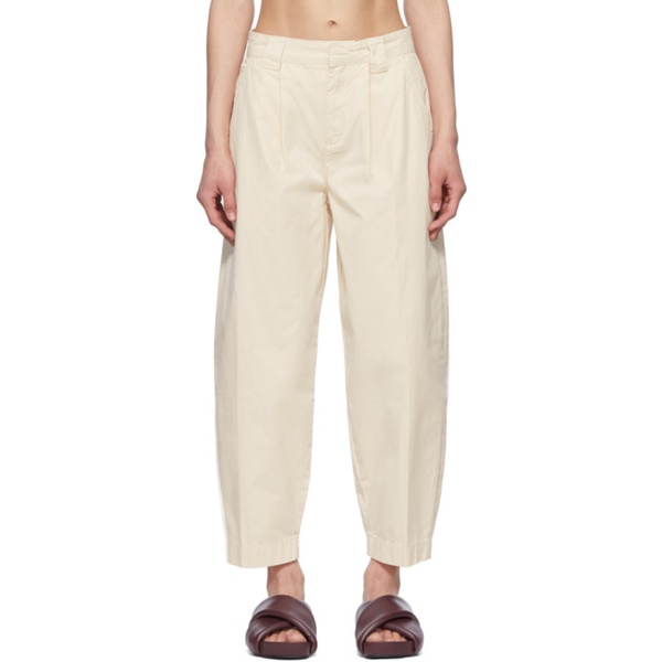  FRAME 오프화이트 Off-White Cotton Trousers 222455F087002