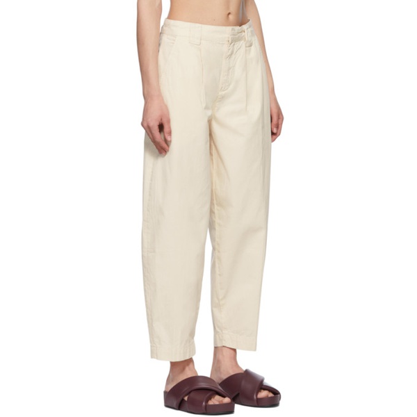  FRAME 오프화이트 Off-White Cotton Trousers 222455F087002
