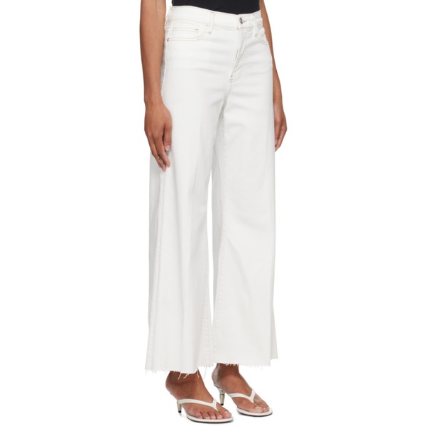  FRAME White Le Palazzo Crop Jeans 241455F087004