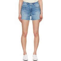 FRAME Blue The Vintage Relaxed Denim Shorts 242455F088000