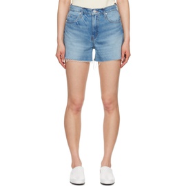 FRAME Blue The Vintage Relaxed Denim Shorts 242455F088000