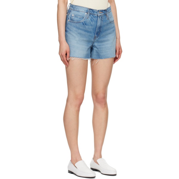  FRAME Blue The Vintage Relaxed Denim Shorts 242455F088000