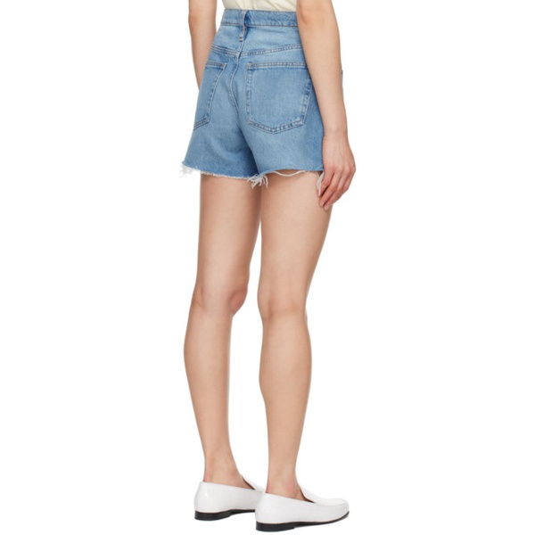  FRAME Blue The Vintage Relaxed Denim Shorts 242455F088000