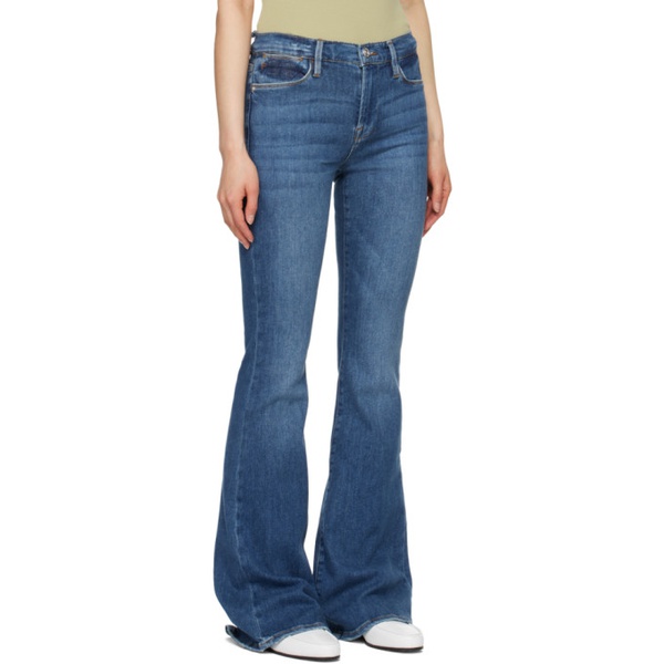  FRAME Blue Le High Flare Jeans 242455F069000