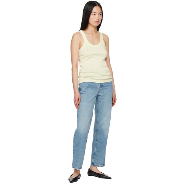  FRAME Blue The Slouchy Straight Jeans 242455F069010