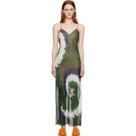 FRAME Green Julia Sarr Jamois 에디트 Edition Midi Dress 232455F054005
