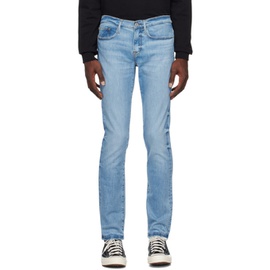 FRAME Blue LHomme Skinny Degradable Jeans 231455M186020