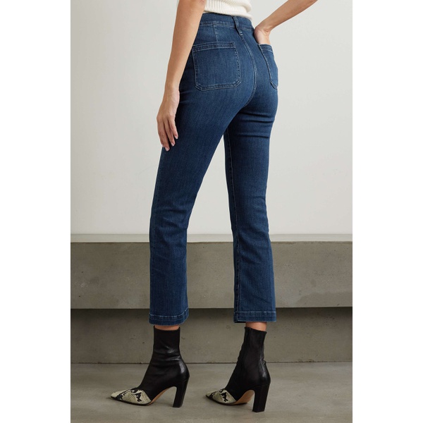  FRAME Le Bardot cropped high-rise flared jeans 790768900