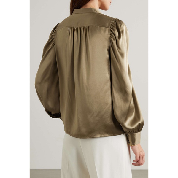  FRAME Gillian silk-charmeuse blouse 790769822