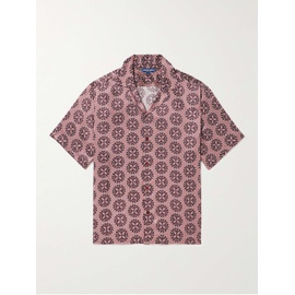 FRESCOBOL CARIOCA Roberto Camp-Collar Printed Voile Shirt 1647597318770821