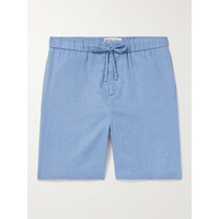 FRESCOBOL CARIOCA Felipe Straight-Leg Linen and Cotton-Blend Drawstring Shorts 1647597318770948