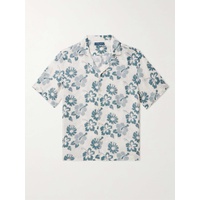 FRESCOBOL CARIOCA Roberto Camp-Collar Floral-Print Linen Shirt 1647597318771004